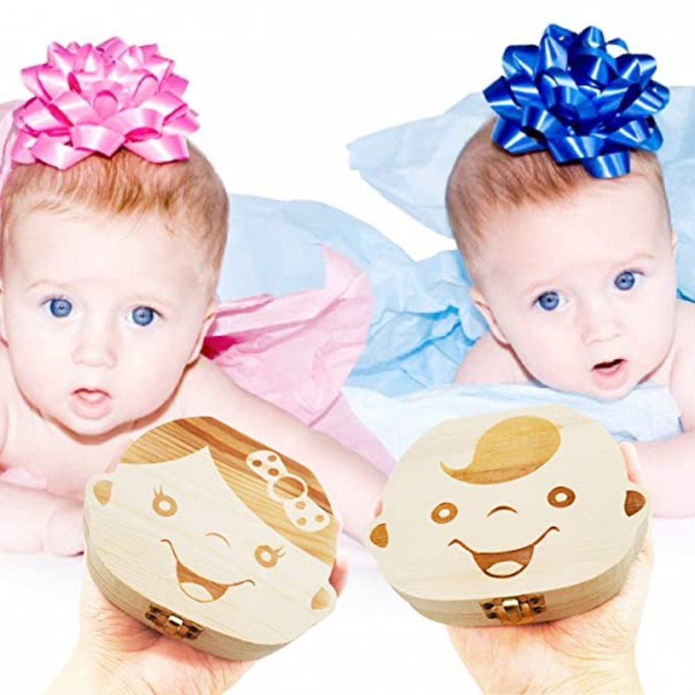 Love Baby Tooth Save Boxes - 1 for boy , 1 for girl - Both included